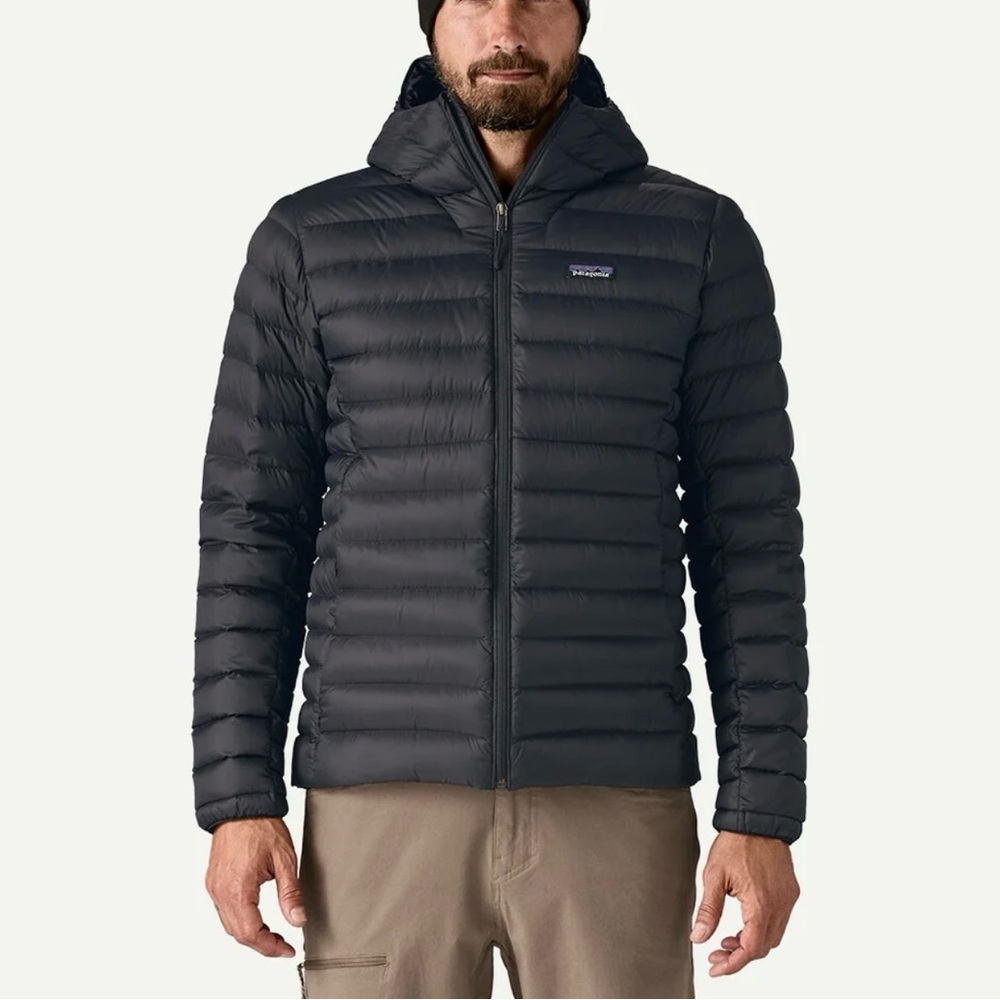 Patagonia Black Hooded Puffer Jacket